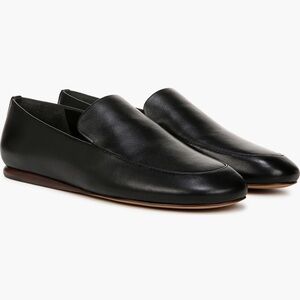 Vince Black Leather Loafers